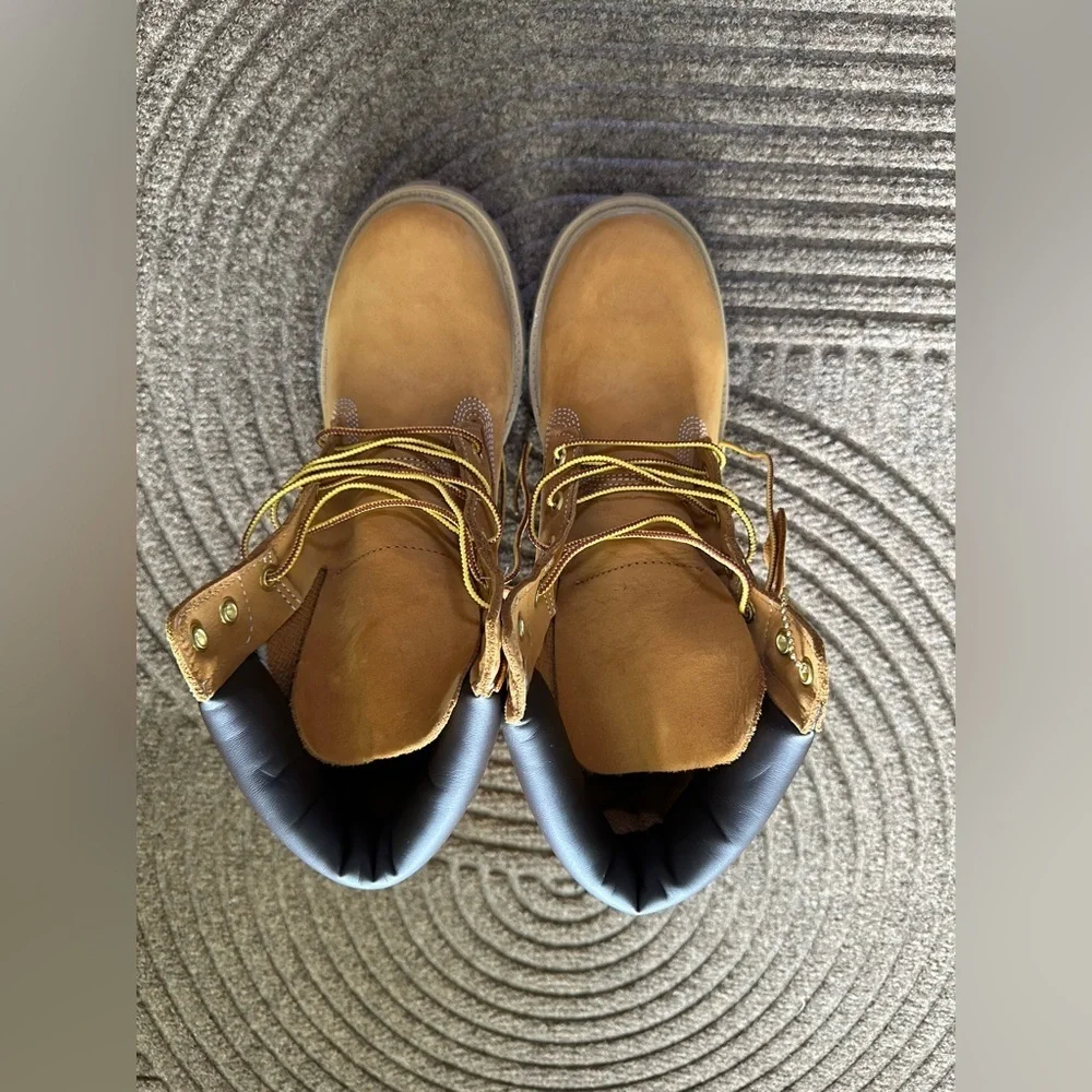 Timberland Premium‎ Waterproof 6 Inch Boots GS 7 Wheat Cottagecore Hiking Work